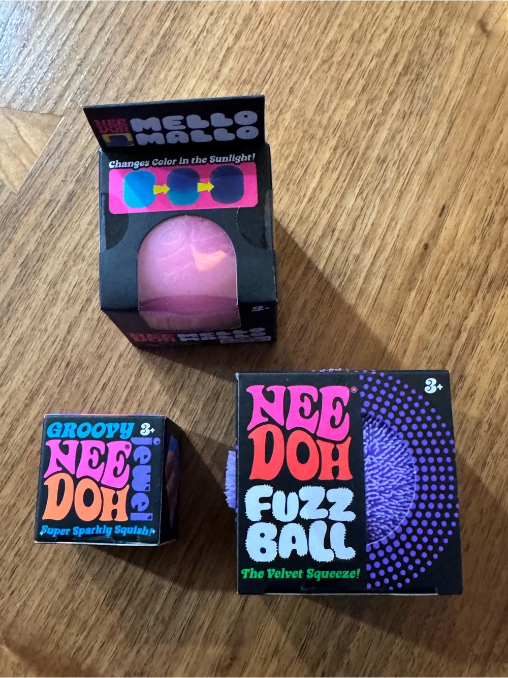 Factory-Sealed Bundle of 3 Authentic Schylling NeeDoh Sensory Squishes